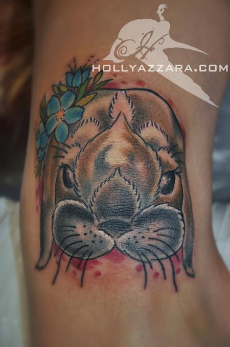 Holly Azzara - Bunny on knee